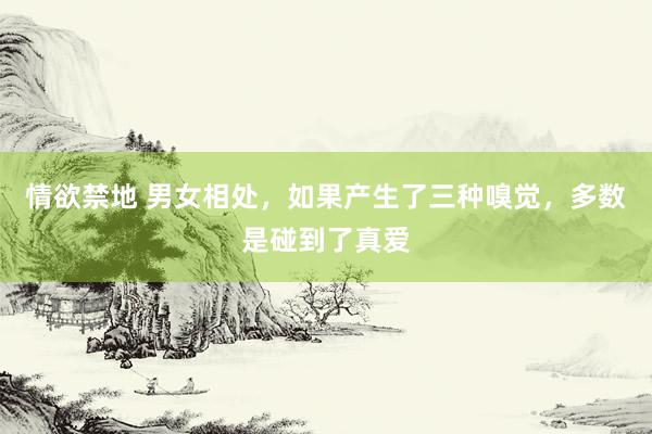 情欲禁地 男女相处，如果产生了三种嗅觉，多数是碰到了真爱