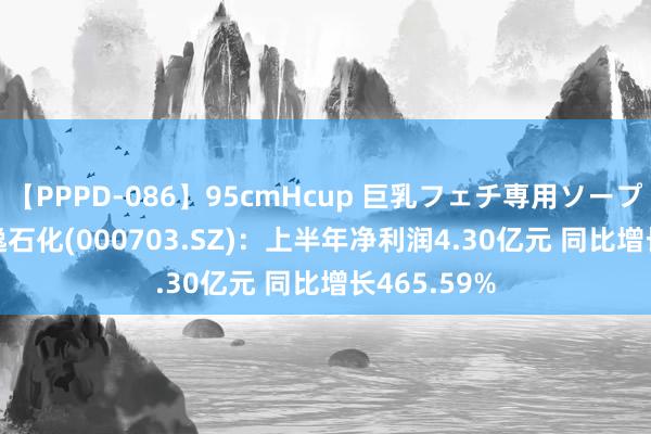 【PPPD-086】95cmHcup 巨乳フェチ専用ソープ SARA 恒逸石化(000703.SZ)：上半年净利润4.30亿元 同比增长465.59%